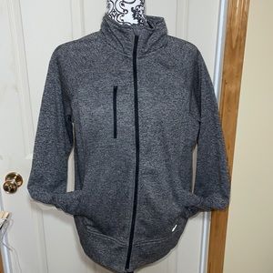 ✅2/$15✅Athletic Works Women’s Gray/Black used zip up lightweight sweater. XL!